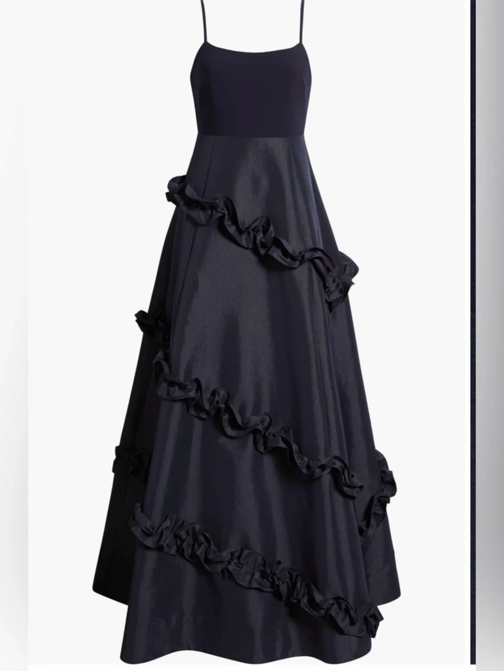 LIKELY - Alissa Ruffle Ballgown Navy Size 10 - Picture 4 of 16